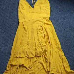 Backless High Low Cami Dress